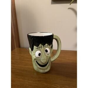 Vintage Ceramic Frankenstein Head Mug